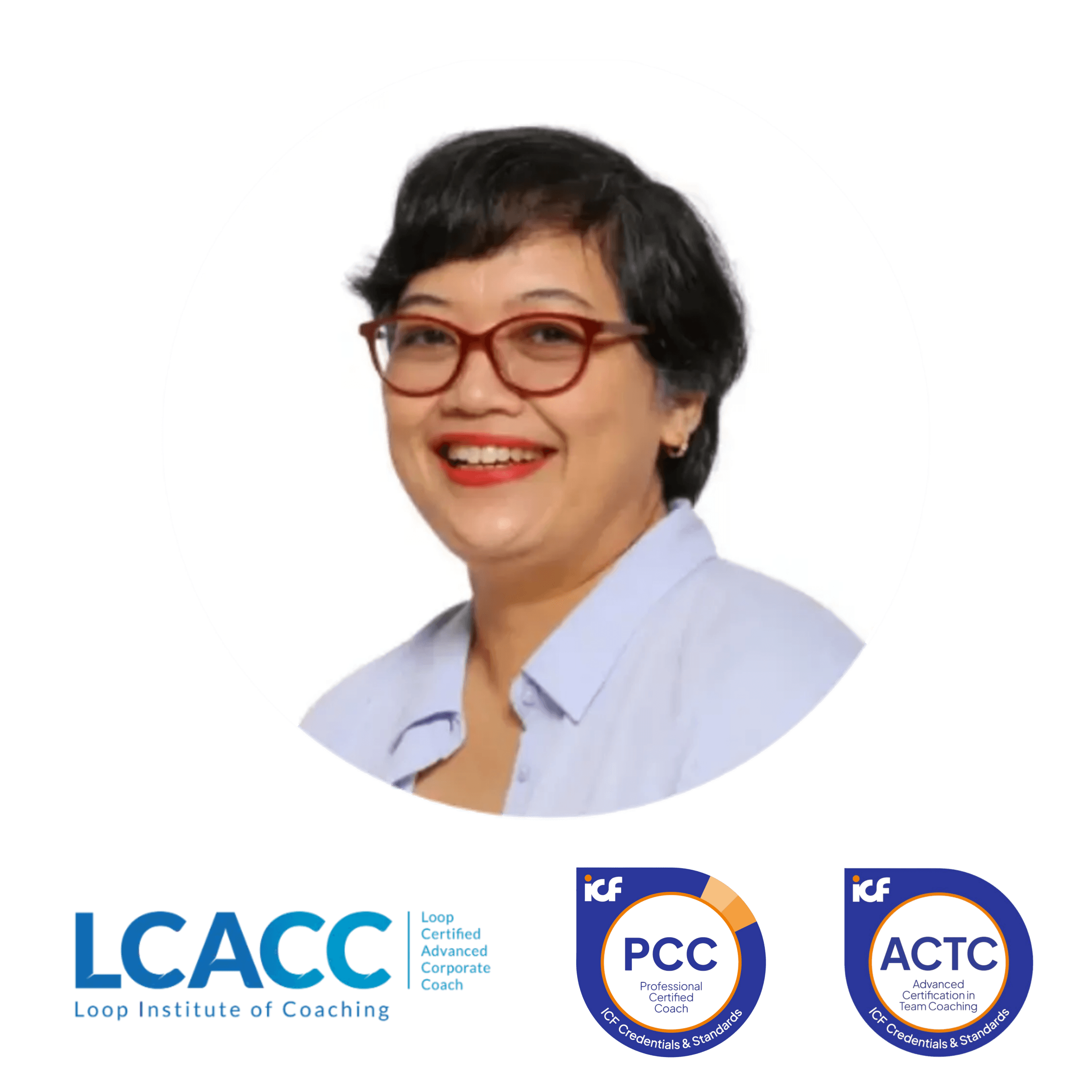 Sarilani Wirawan, PCC, ACTC ICF Professional Certiﬁed Coach Loop Certiﬁed Advanced Corporate Coach Leadership Coach Loop Associate Coach