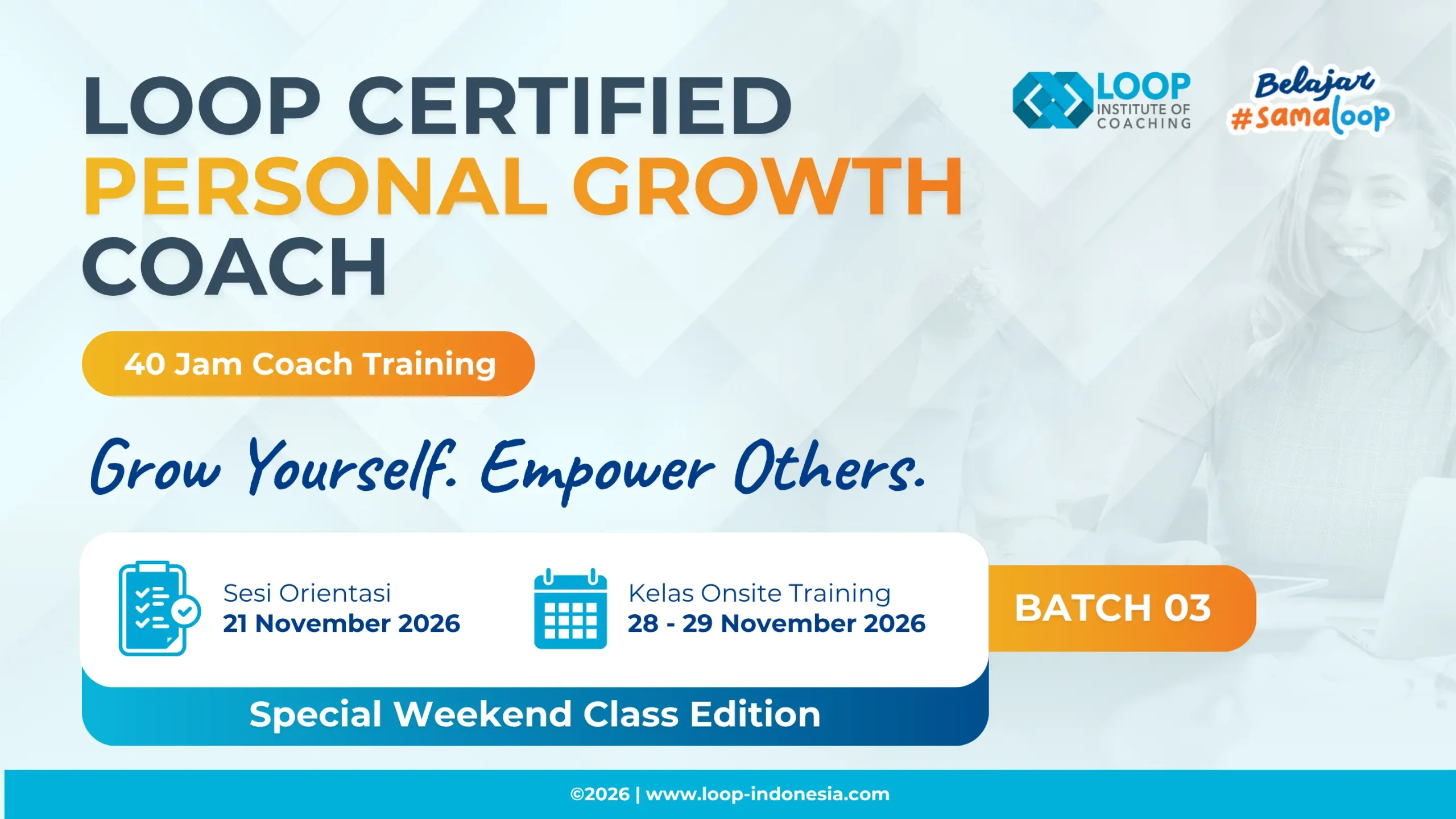 Loop Certified Personal Growth Coach - Batch 03